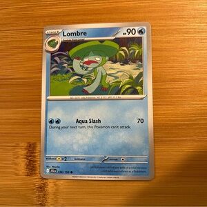 Lombre Pokémon Card